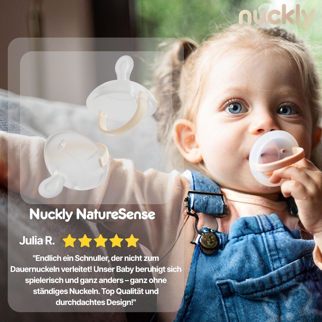 2x Nuckly - NatureSense - Medizinisch optimierter Nuckel / inkl. Ratgeber