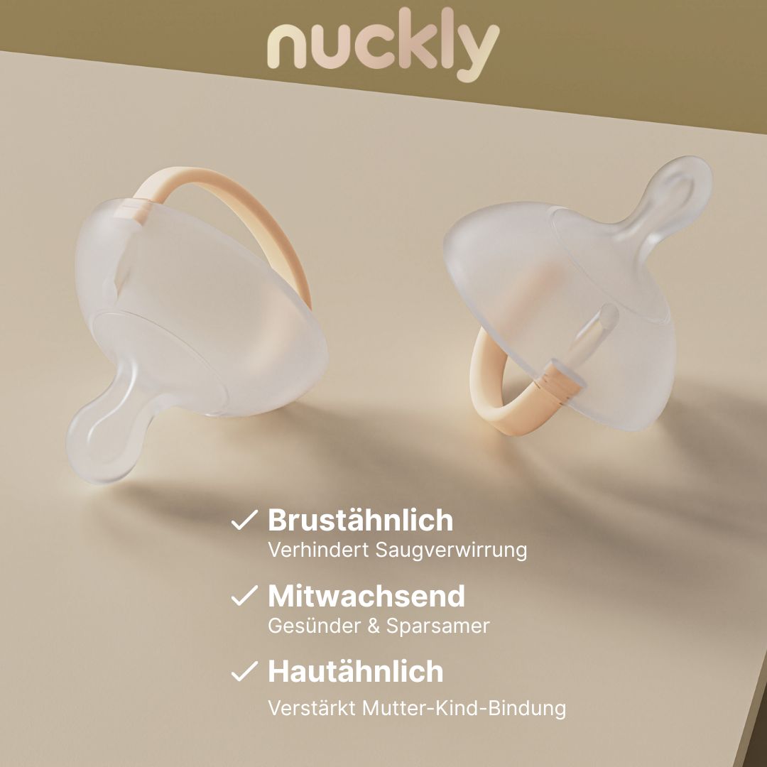 Nuckly Comfort Box / 2x Nuckly NatureSense + Ratgeber  + Nuckly Case