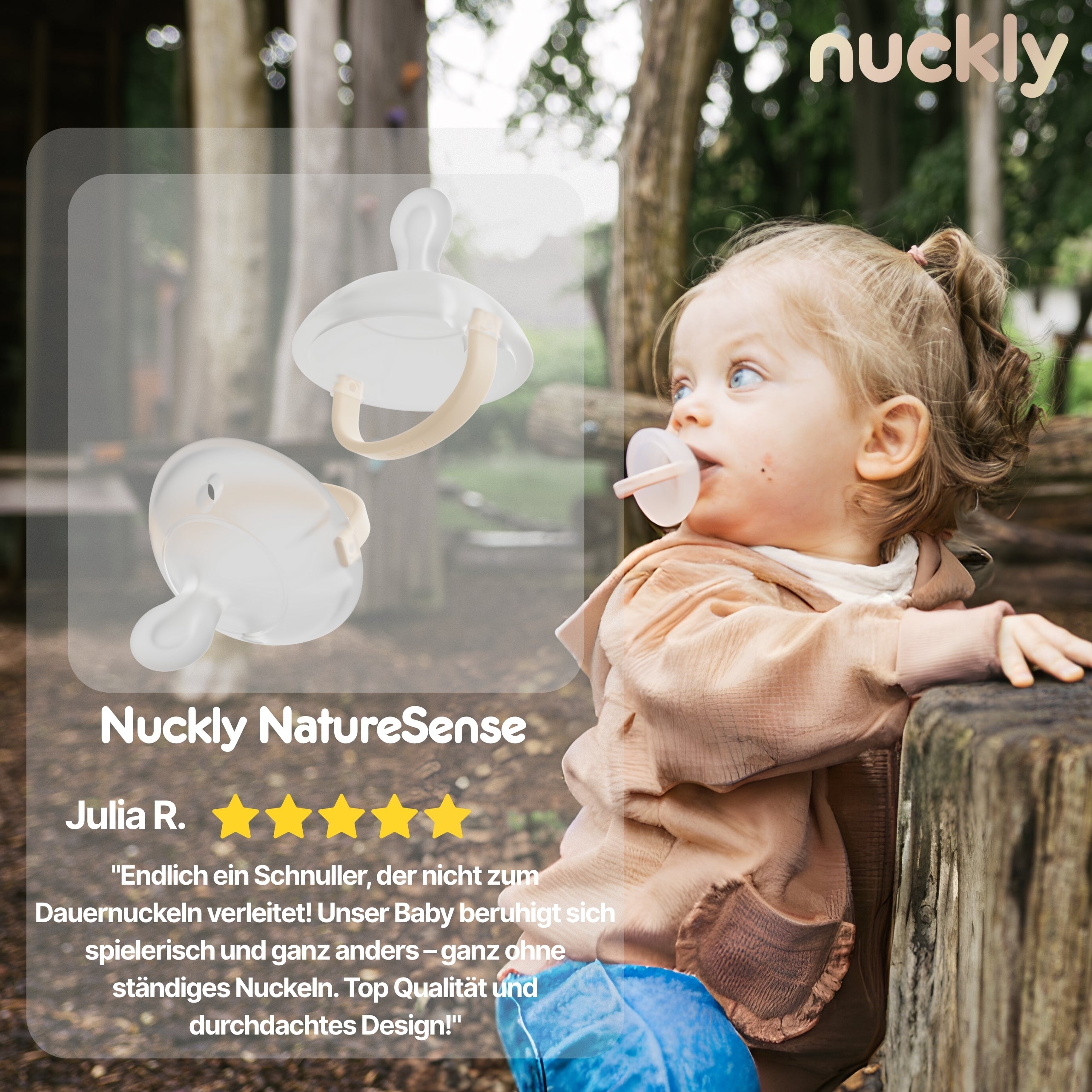 Nuckly Comfort Box / 2x Nuckly NatureSense + Ratgeber  + Nuckly Case