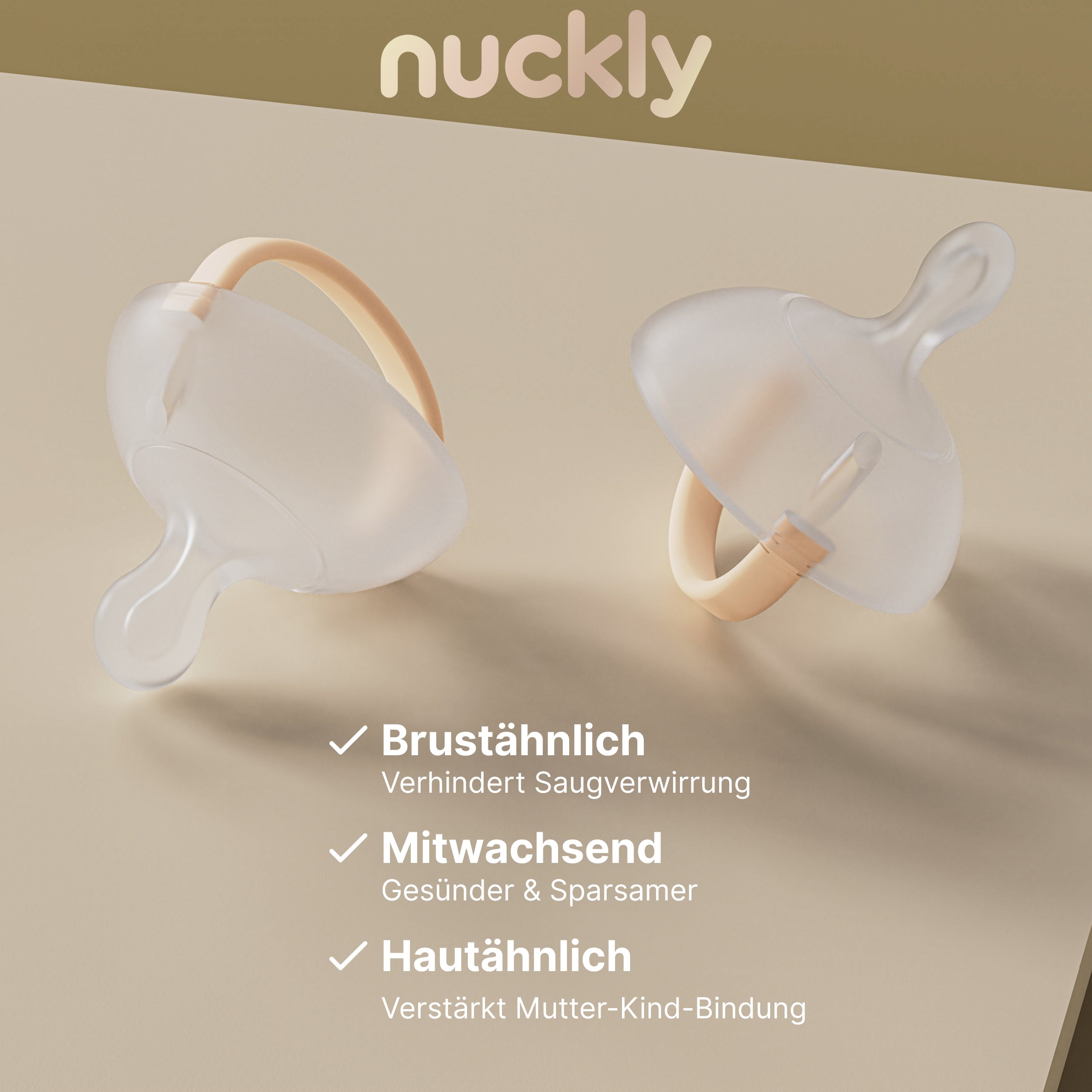 2x Nuckly - NatureSense - Medizinisch optimierter Nuckel / inkl. Ratgeber