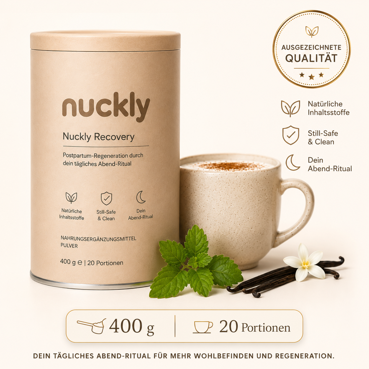 Nuckly Recovery - Nahrungsergänzung für stressfreie Elternschaft
