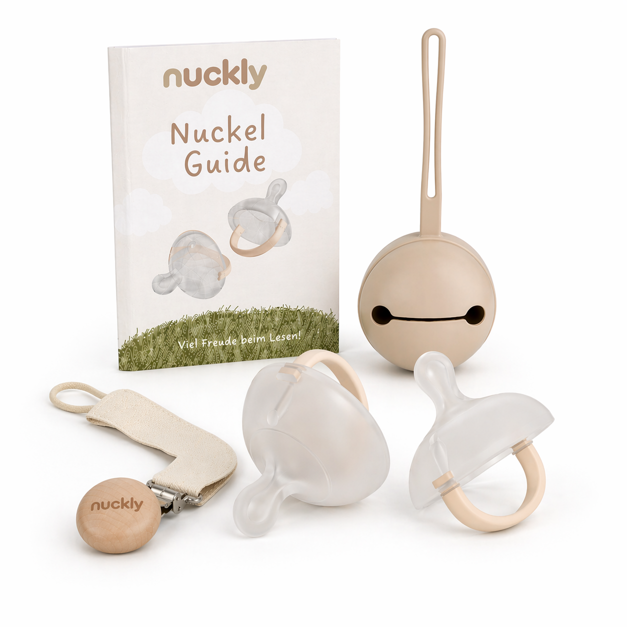 Kit de voyage 2x sucettes NatureSense + attache-sucette + boîte à sucette